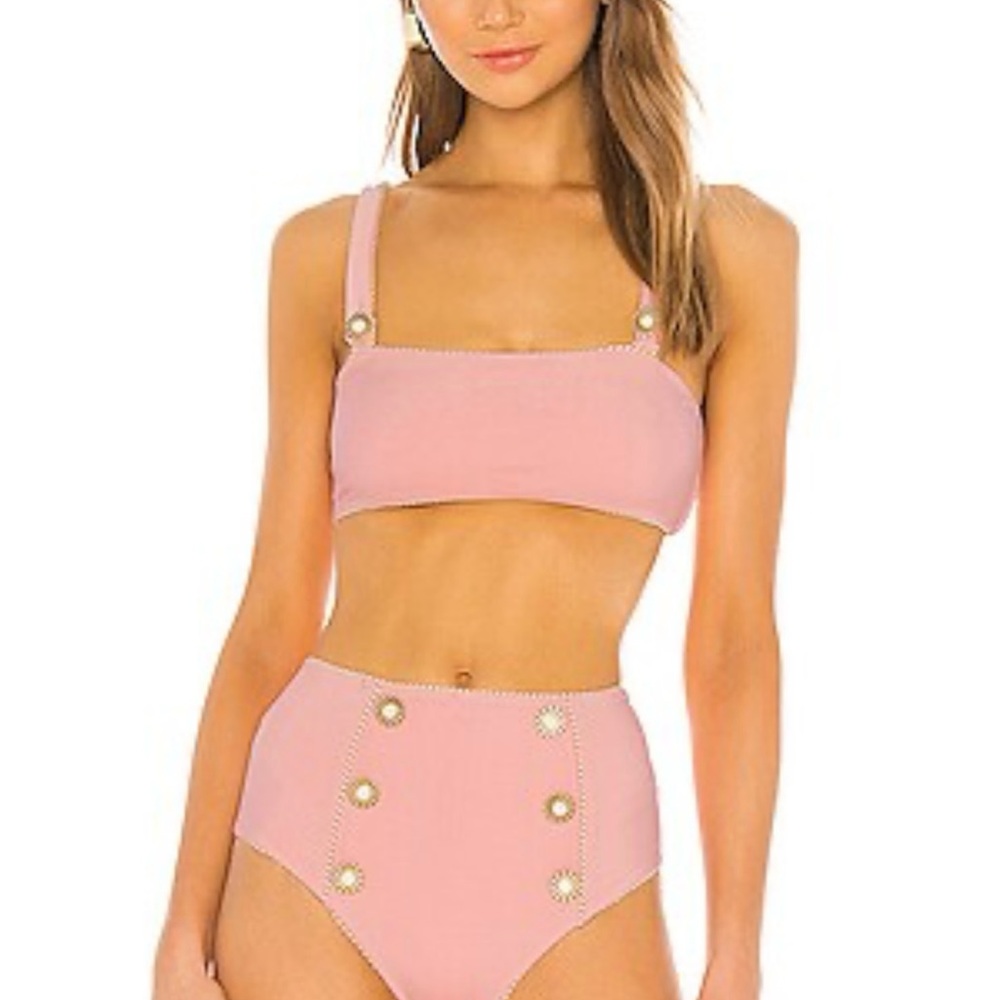 Jonathan Simkhai Pink Bikini Set